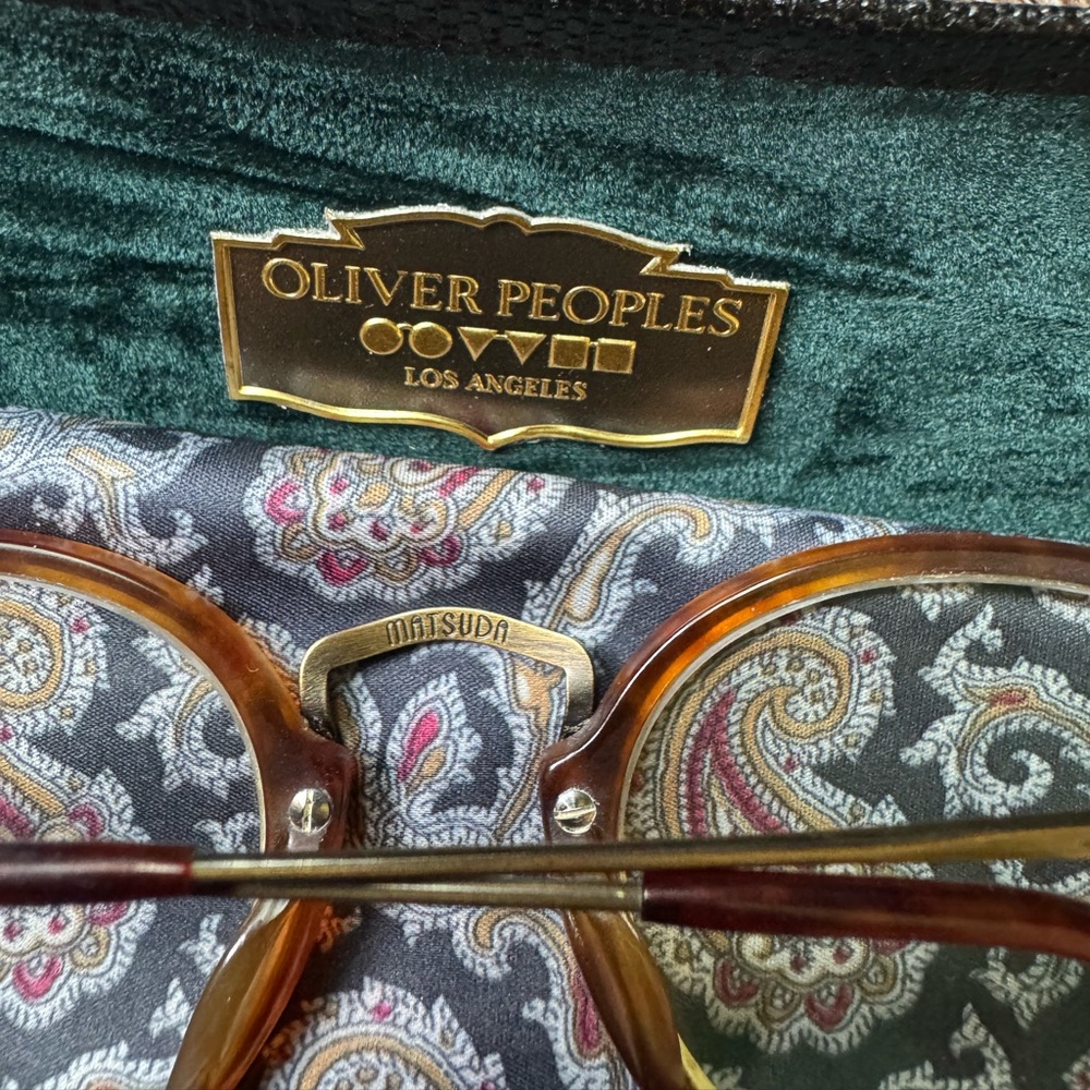 RARE MATSUDA ART DECO BRONZE & TORTOISE SHELL GLASSES - Picture 8 of 9